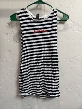 Dutch Bros Striped Muscle Tank